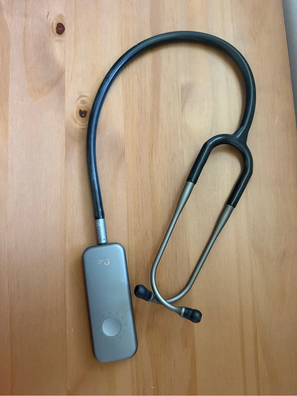 Wireless Stethoscope Headset in Gray and Black EKO DUO